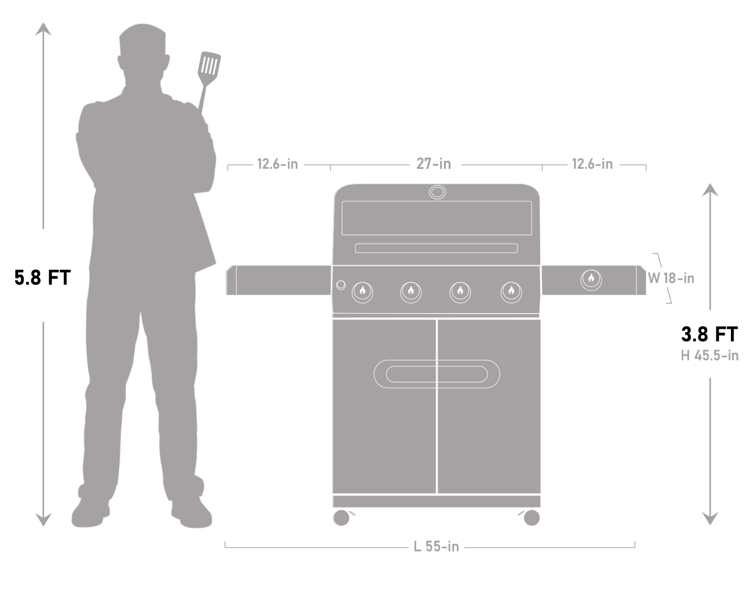 Mesa 425 | Black Gas Grill